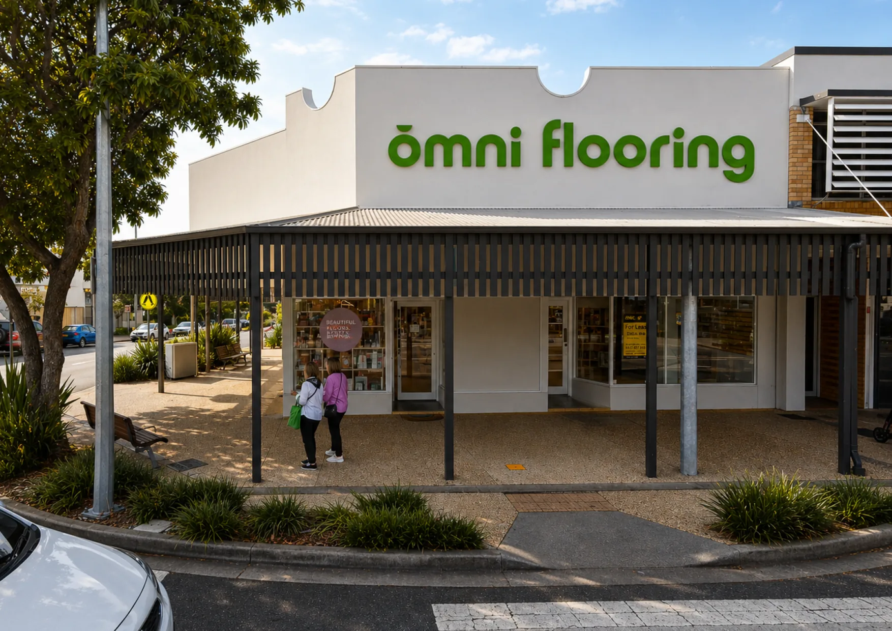 Omni Flooring colour and typography system