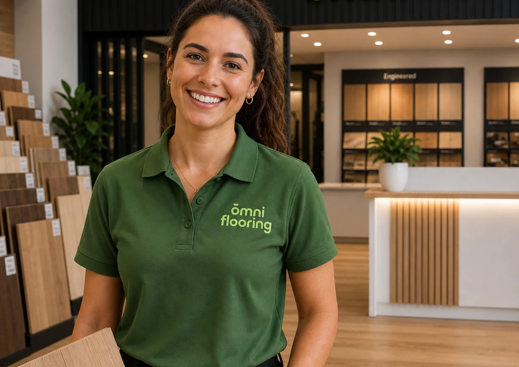 Omni Flooring brand guidelines page